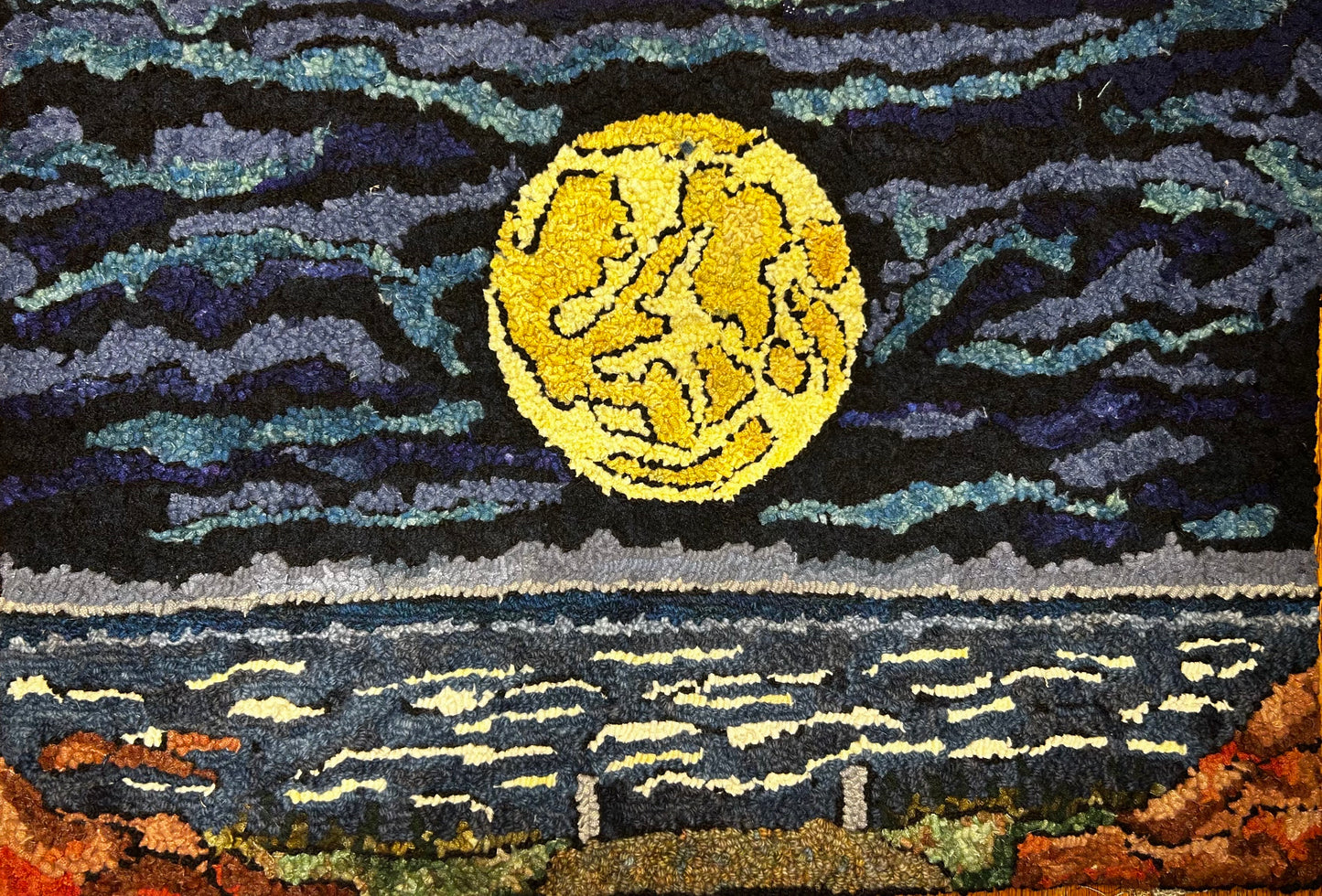 Strait to the Moon 15.5 x 23.5 approx before framing