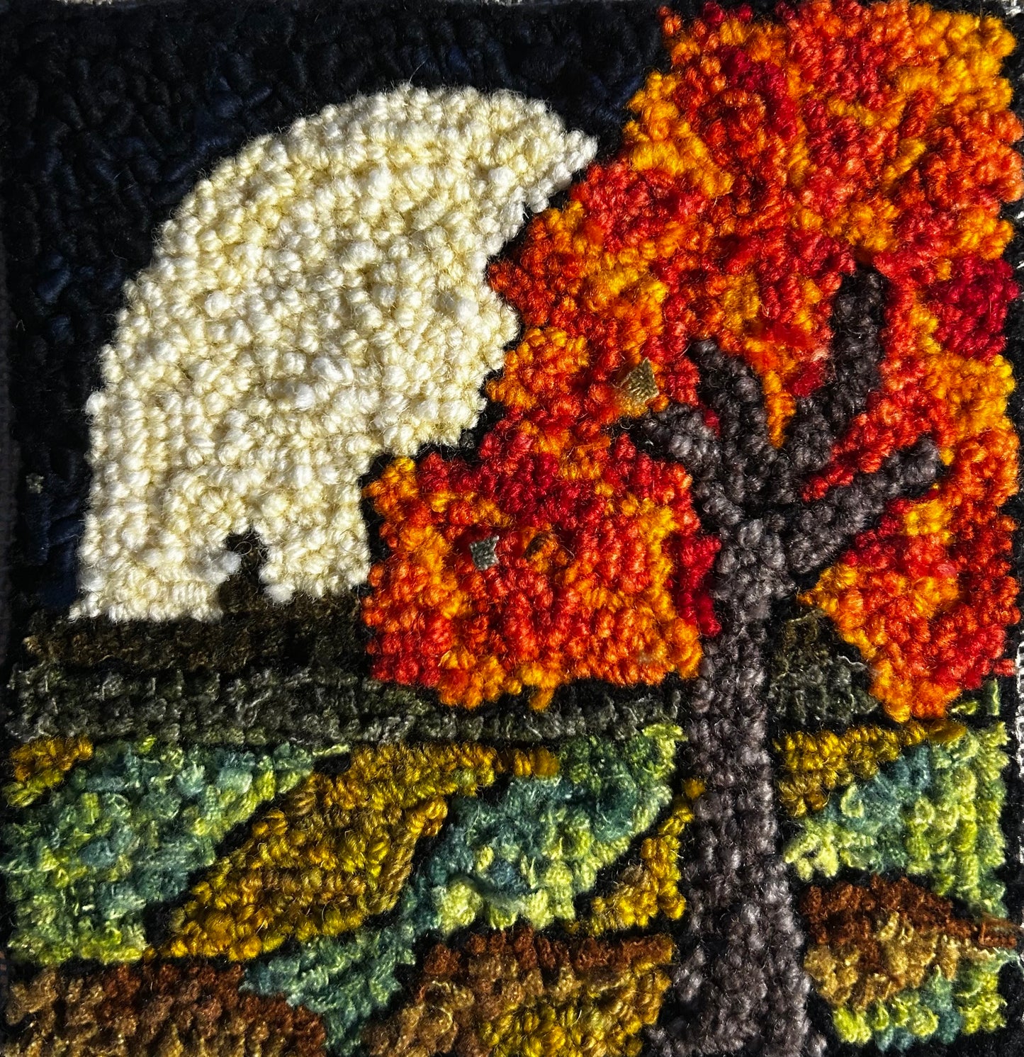 Leafing in the Moonlight (approx 6.5 x 6.5)