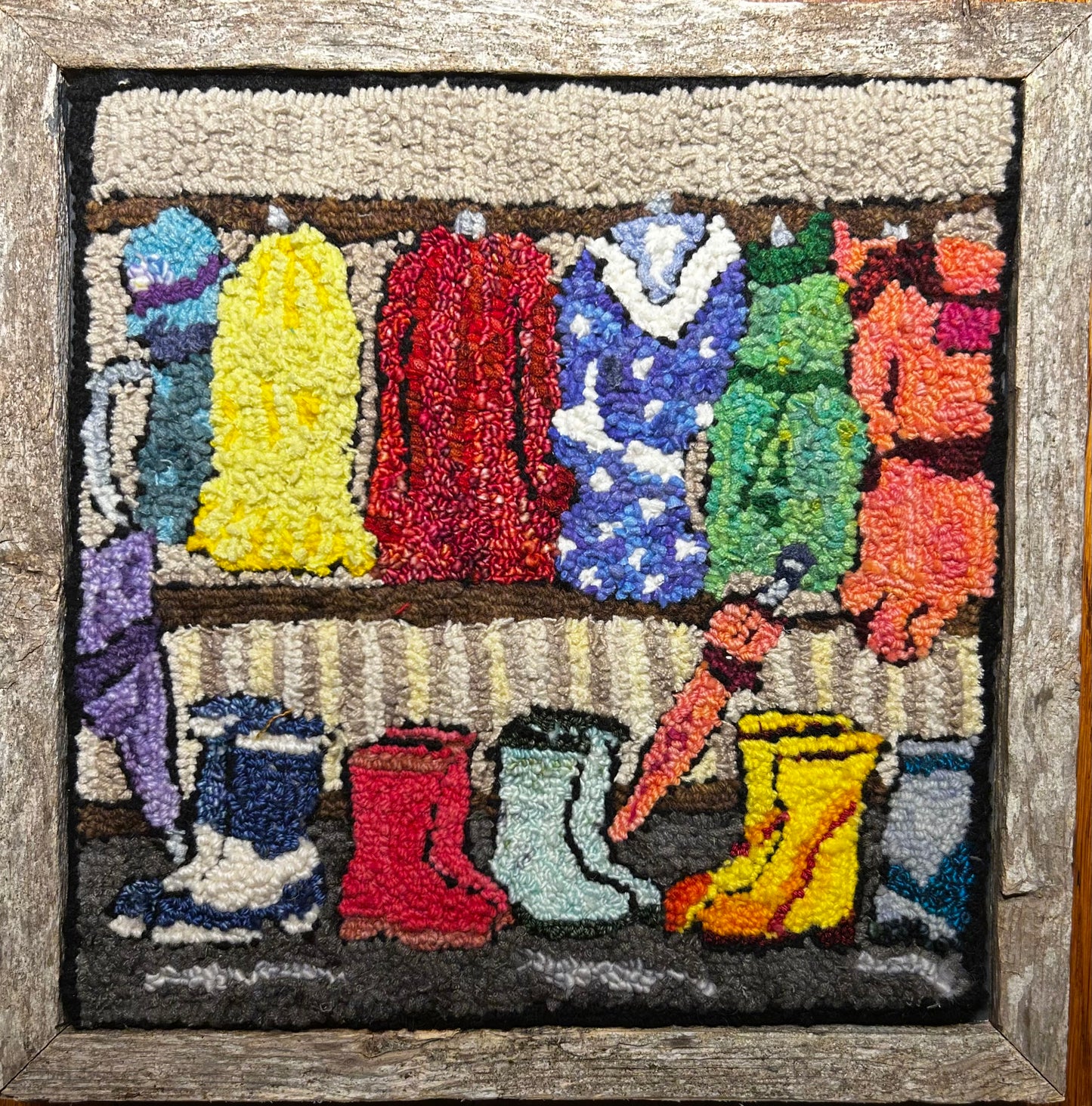 Rainy Day (approx. 14" x 14" includ. frame)