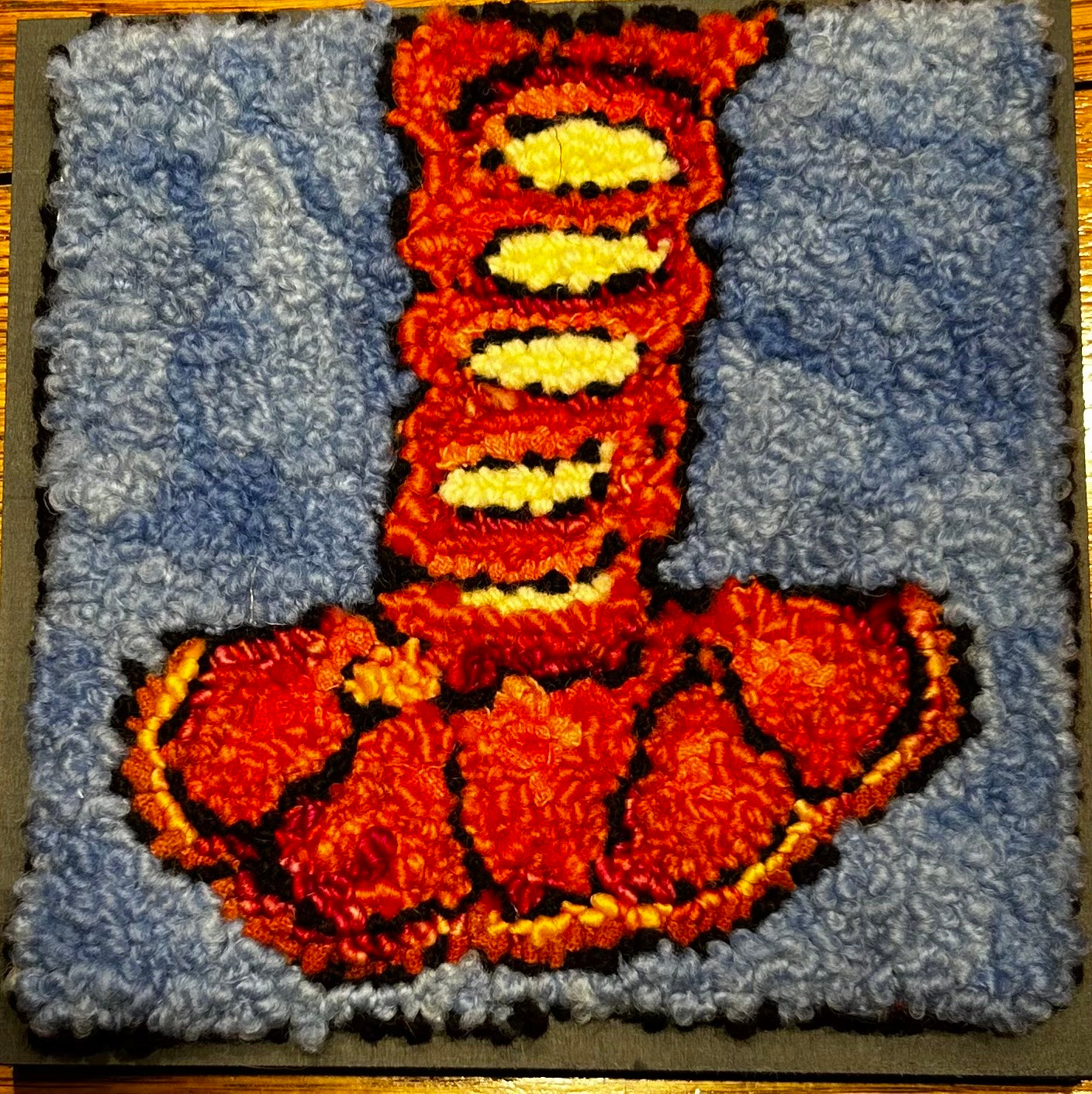 Lobster Tail - 6" x 6 framed