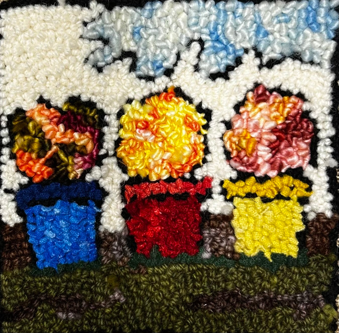 Three Pots - 6" x 6 framed