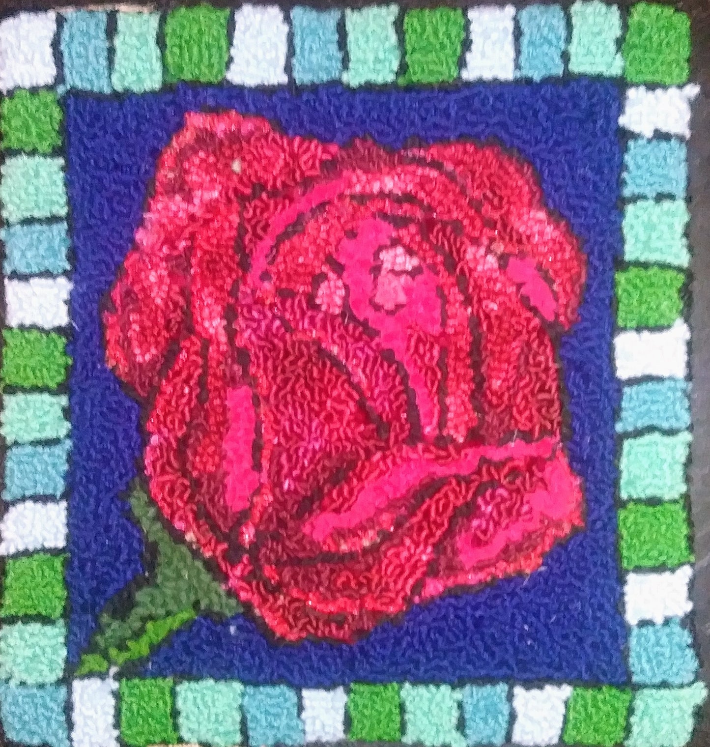 Roseway - Linen Pattern - 12 x 12 inch approx