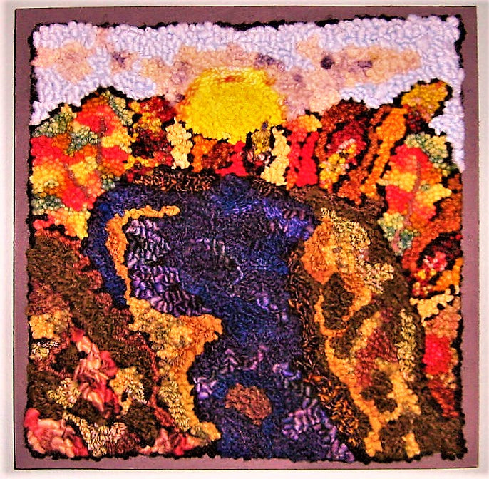 Abstract Kolbec Sunrise - 11.25" x 11.25"