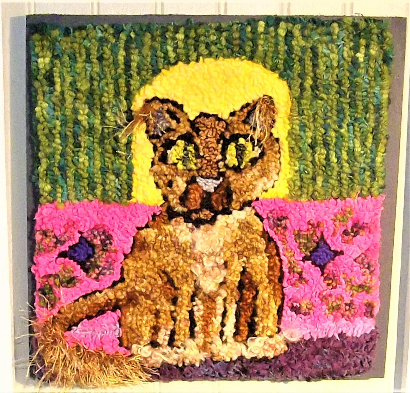 DONATED - Prized Puss - 11.25" x 11.25"