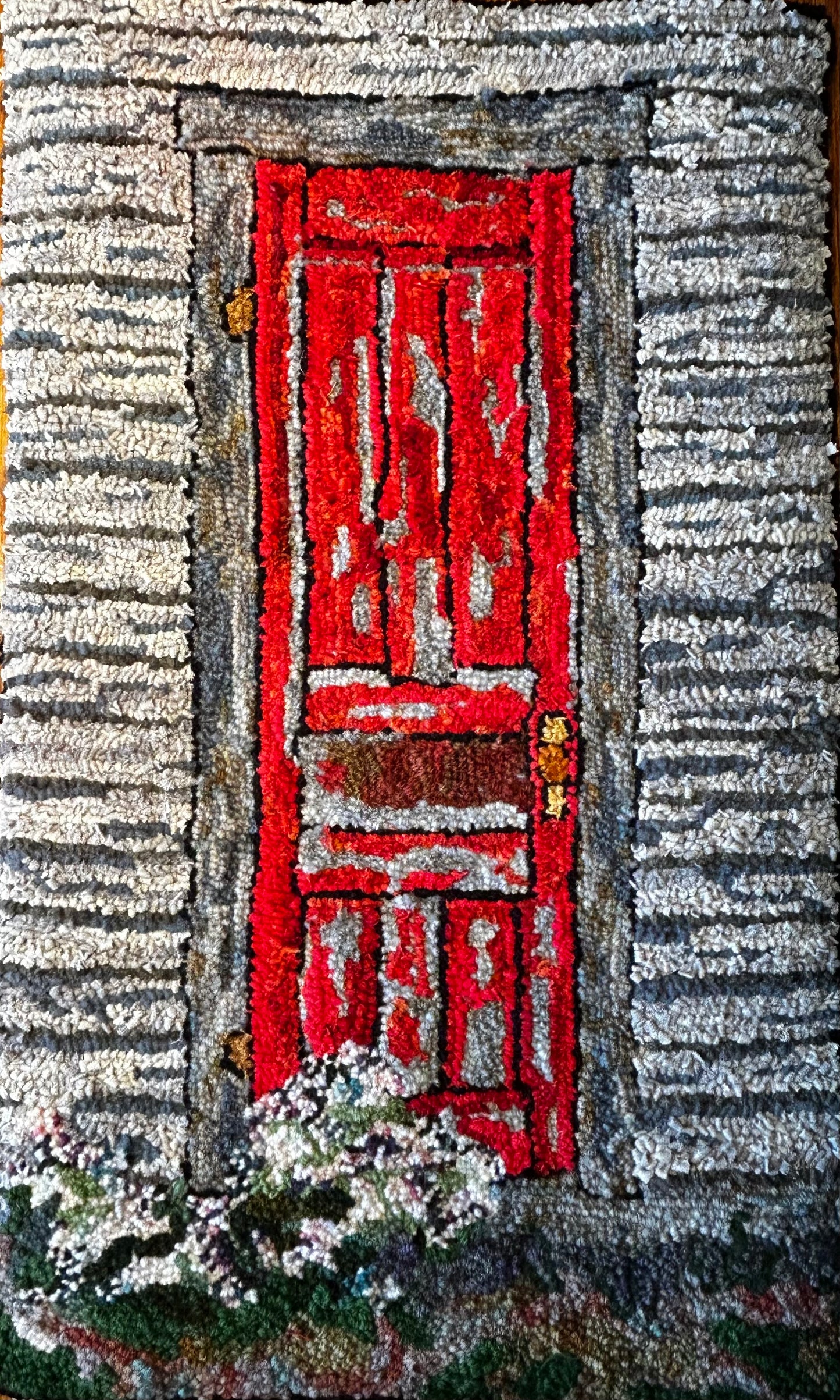 Fred's Red Door 15.5 x 23.5 approx before framing