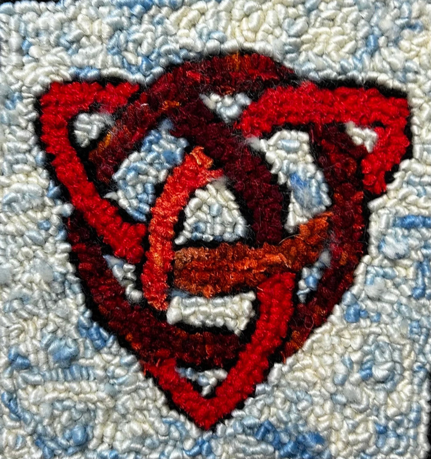 Celtic Trinity Knot #1 - Linen Pattern - 11.5 x 11.5 approx