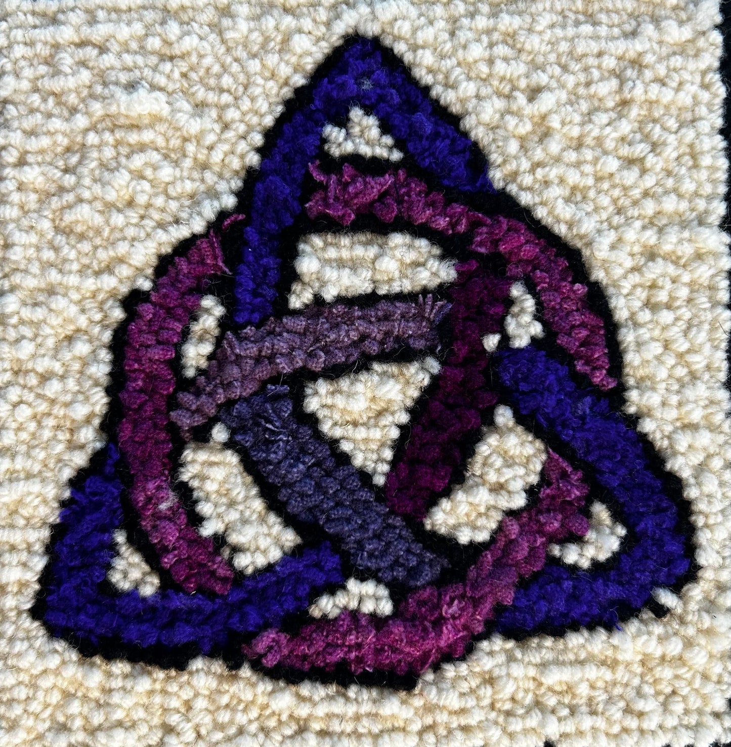 Celtic Trinity Knot #1 - Linen Pattern - 11.5 x 11.5 approx