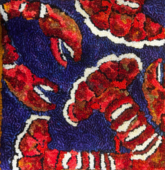 Tails and Claws #2 - 2026 - approx 12 x 12" on linen and framed