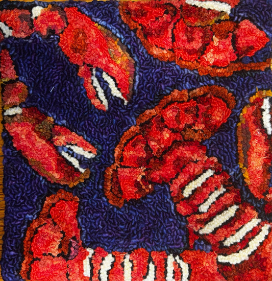 Tails and Claws #3 - 2026 - approx 12 x 12" on linen and framed