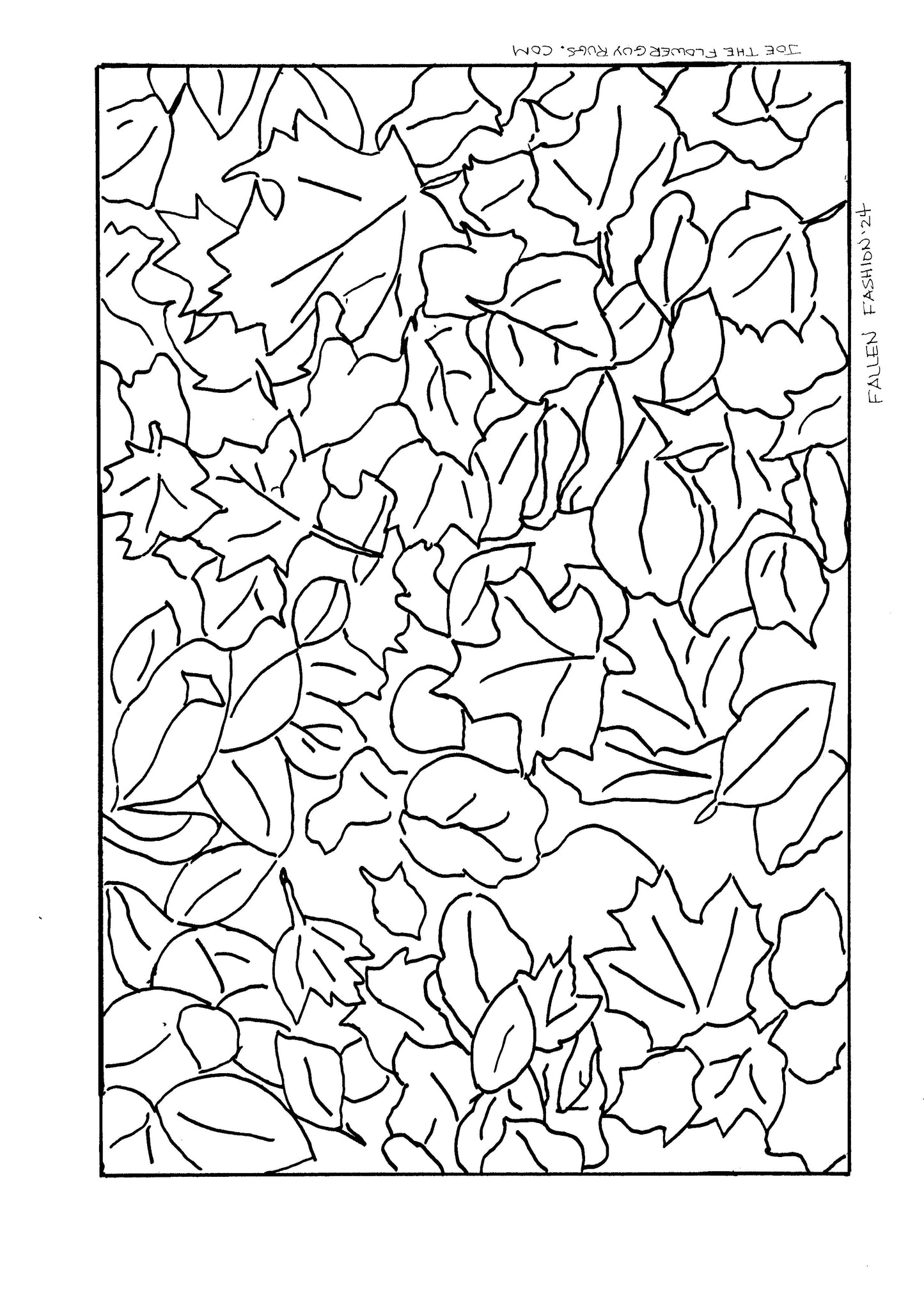 Fred's Autumn Leaves- Linen Pattern