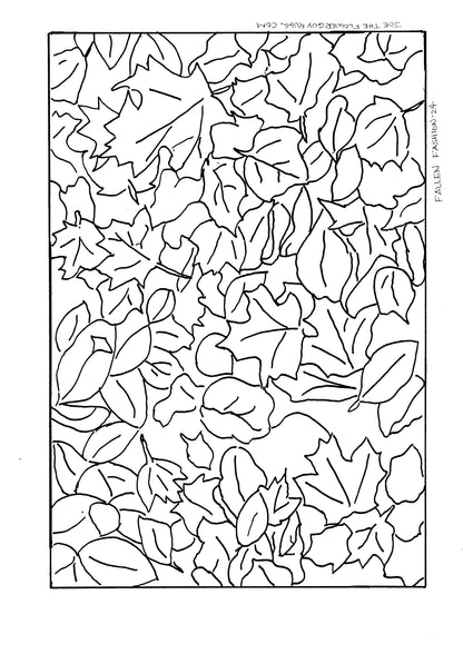 Fred's Autumn Leaves- Linen Pattern