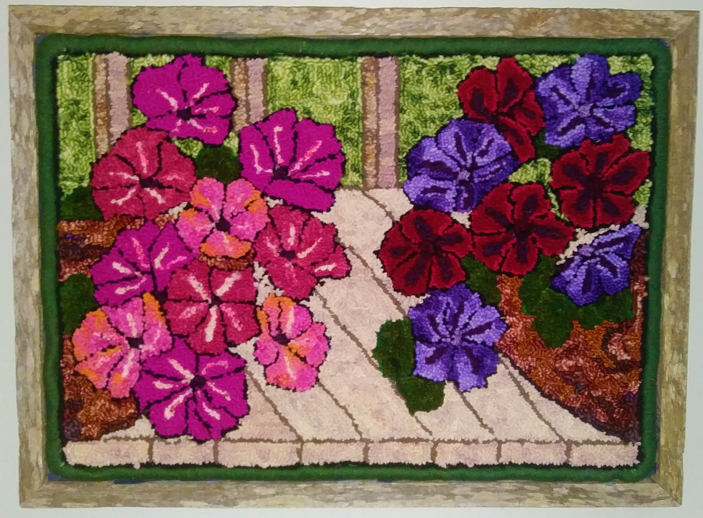 L027 - Porch Petunias - 25" x 18.25" (Canadian shipping only)