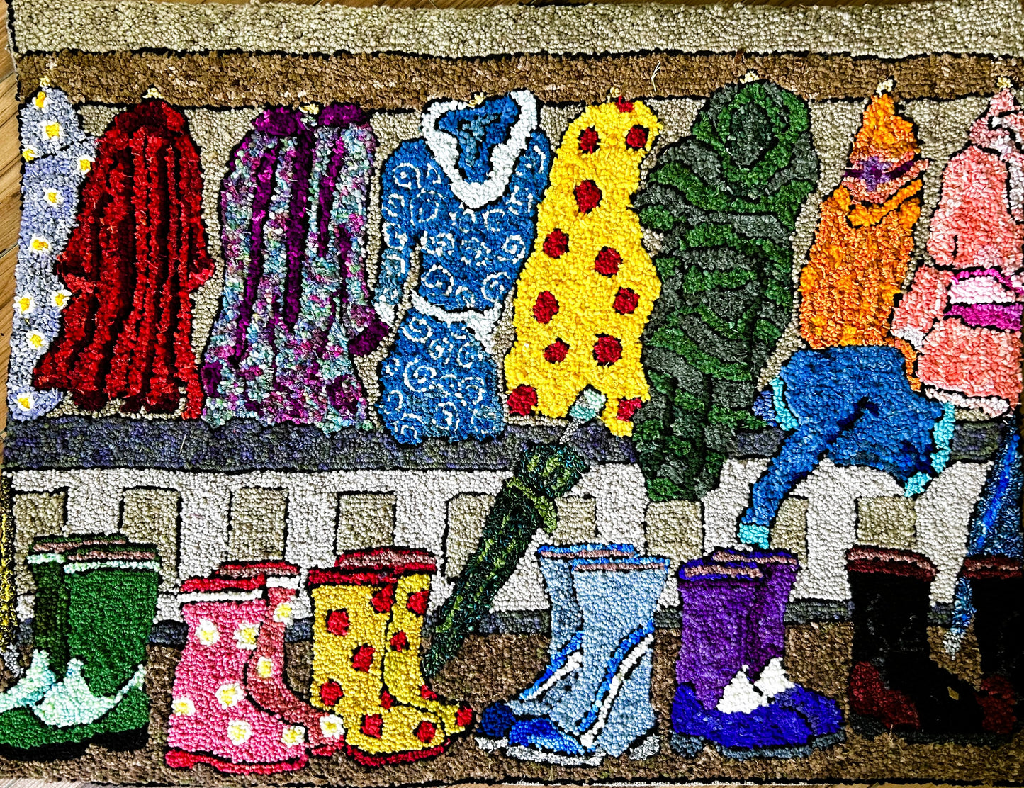 Rainy Day - physical pattern available from www.allaboutewewoolshop.com