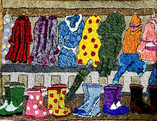 Rainy Day - physical pattern available from www.allaboutewewoolshop.com