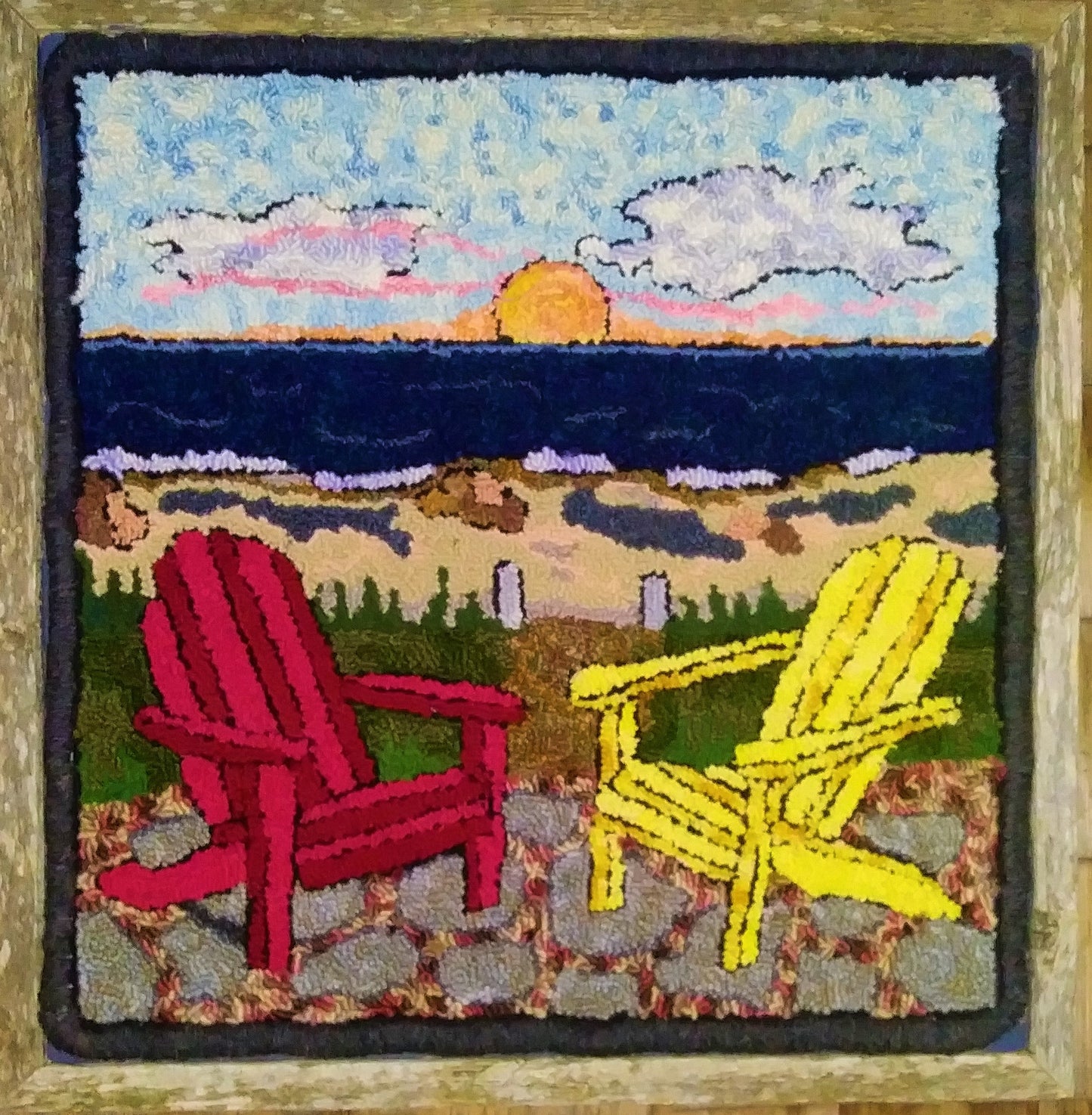 Two at Rest - Burlap Pattern
