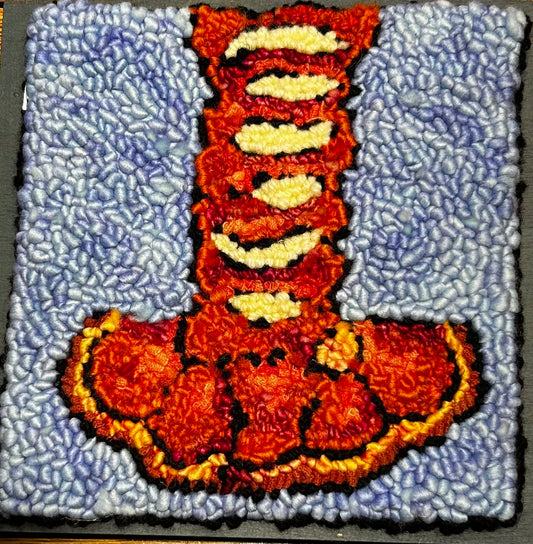 Lobster Tail - 6" x 6 framed