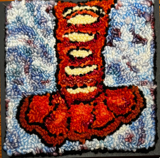 Lobster Tail - 6" x 6 framed