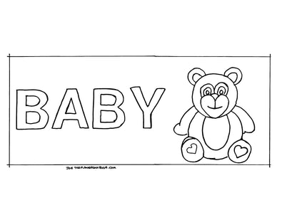 Baby Bear Rug -  Linen Pattern