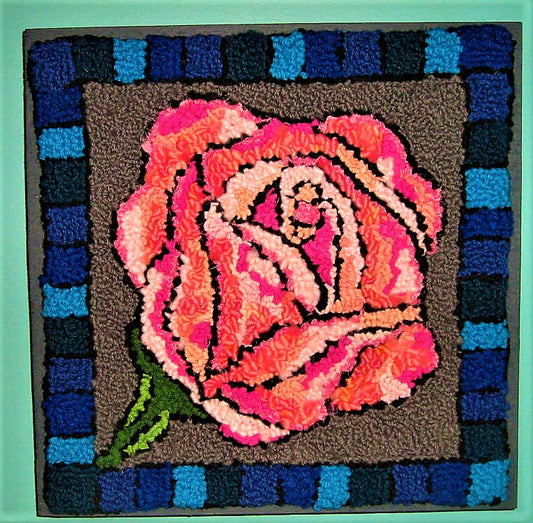 DONATED - Gracious Pink Rose - 11.75" x 11.75"