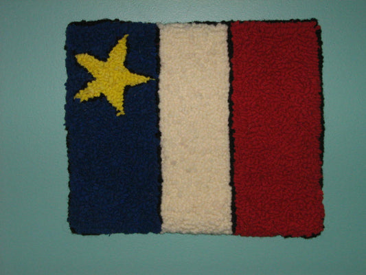 Mini Acadian Flag - 8.5" x 9.5"