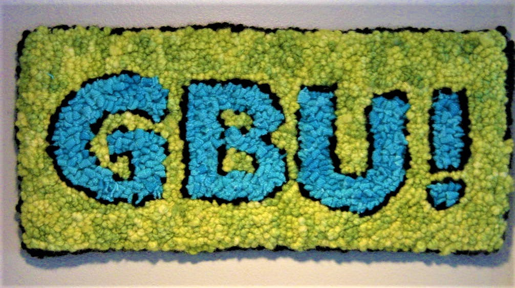 GBU - God Bless You! - 10.25" x 4.75"