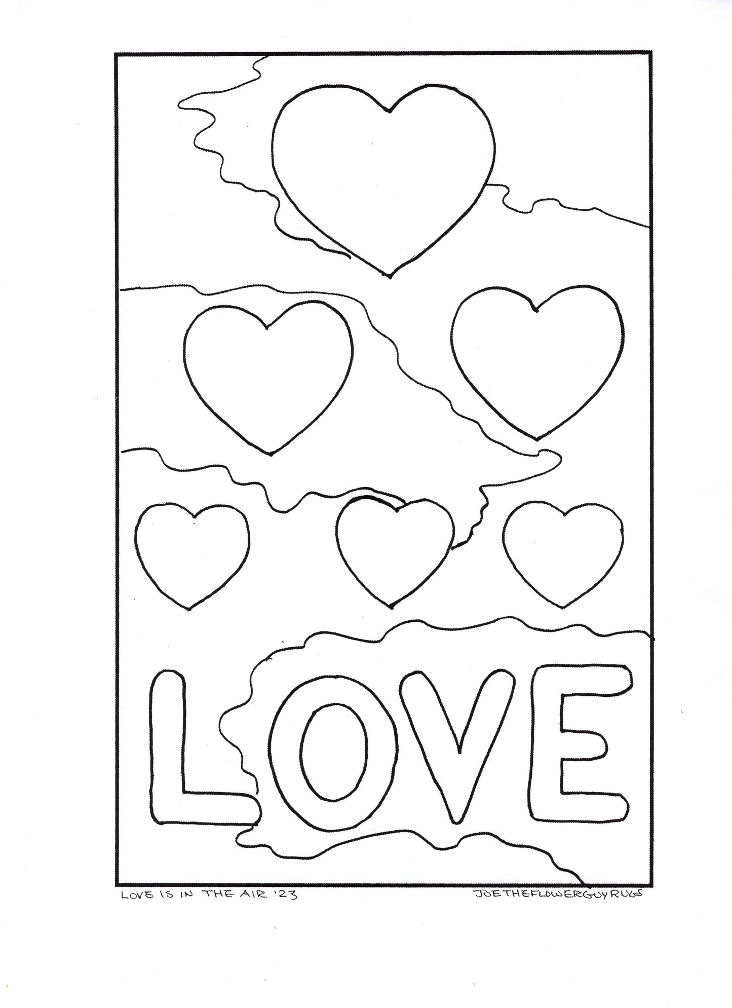 Love is in the Air - Linen Pattern